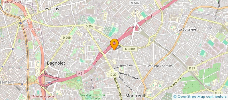 localisation de l'entreprise DUMAS BATIMENT à MONTREUIL