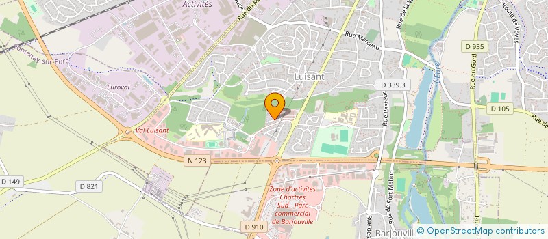 localisation de l'entreprise DUMAS CO-EXPANSION à LUISANT