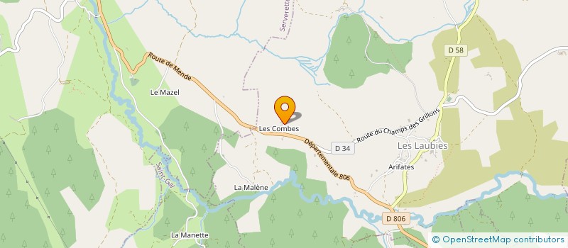 localisation de l'entreprise DUMAS-DELHOUSTAL  LES LAUBIES