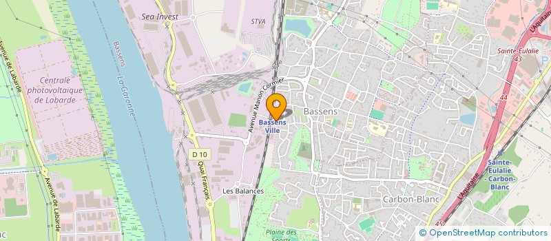 localisation de l'entreprise DUMAS ET ASSOCIES à BASSENS