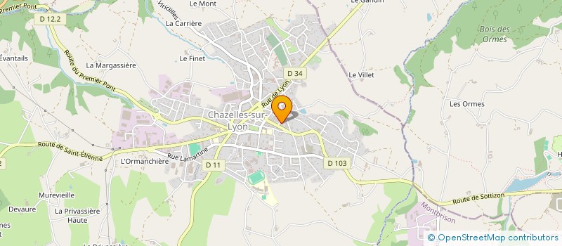 localisation de l'entreprise DUMAS FAURE  CHAZELLES-SUR-LYON