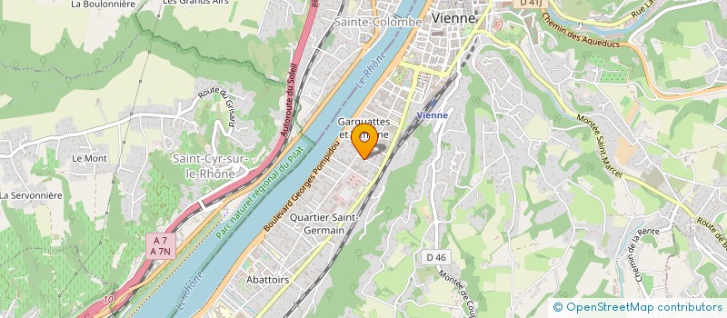 localisation de l'entreprise DUMAS FRERES  VIENNE