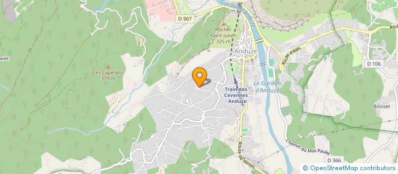 localisation de l'entreprise DUMAS FRERES à ANDUZE