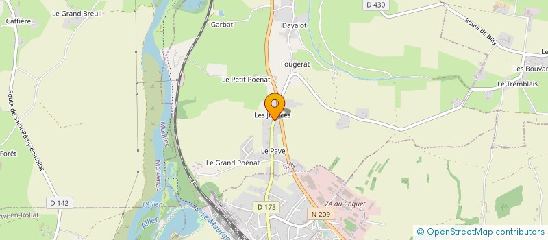 localisation de l'entreprise DUMAS-FUMOUX  BILLY