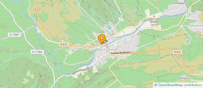 localisation de l'entreprise DUMAS INDIVISION à SAINT-CHINIAN