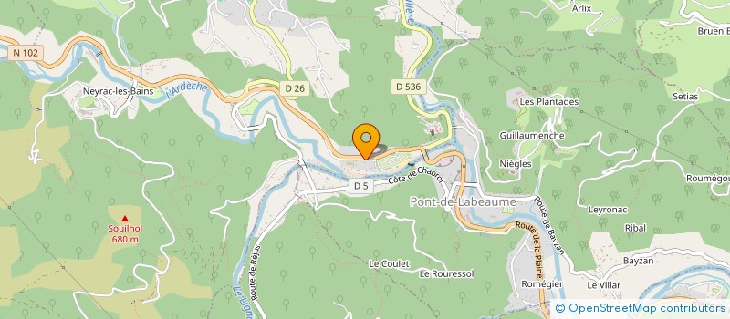 localisation de l'entreprise DUMAS INVEST à MEYRAS
