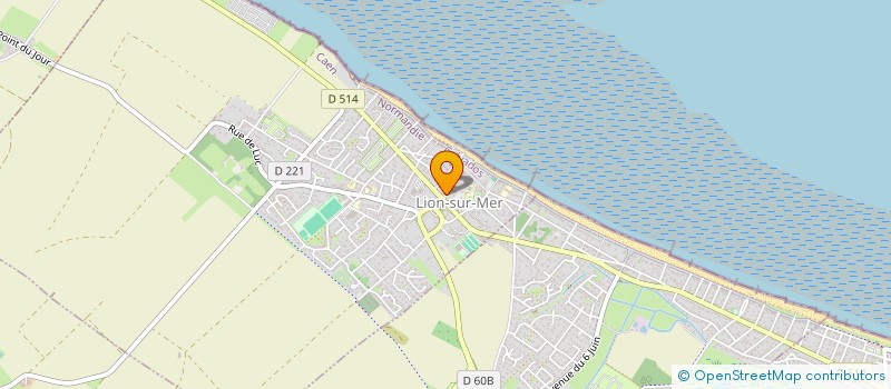 localisation de l'entreprise DUMAS JM COUVERTURE  LION-SUR-MER