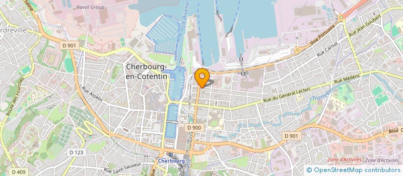 localisation de l'entreprise DUMAS-LEPETIT à CHERBOURG-EN-COTENTIN