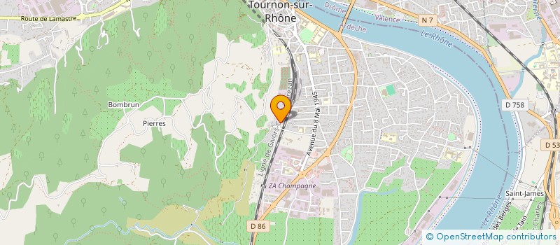 localisation de l'entreprise DUMAS MULTISERVICES à TOURNON-SUR-RHONE