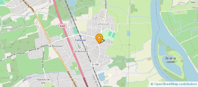 localisation de l'entreprise DUMAS PERE & FILS  CADAUJAC