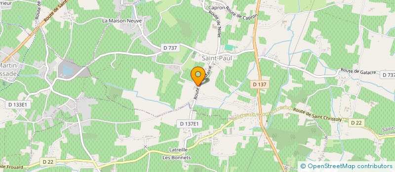 localisation de l'entreprise DUMAS TP  SAINT-PAUL