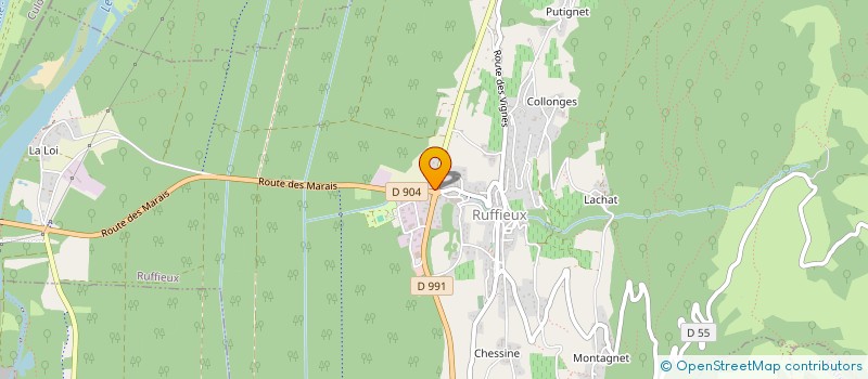 localisation de l'entreprise DUMAS TRAVAUX DIVERS à RUFFIEUX