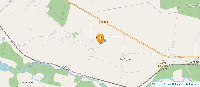 localisation de l'entreprise DUMAZERT-JAURAND à VILLEDIEU-SUR-INDRE