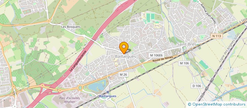 localisation de l'entreprise DUMAZERT-VINCENT à BAILLARGUES