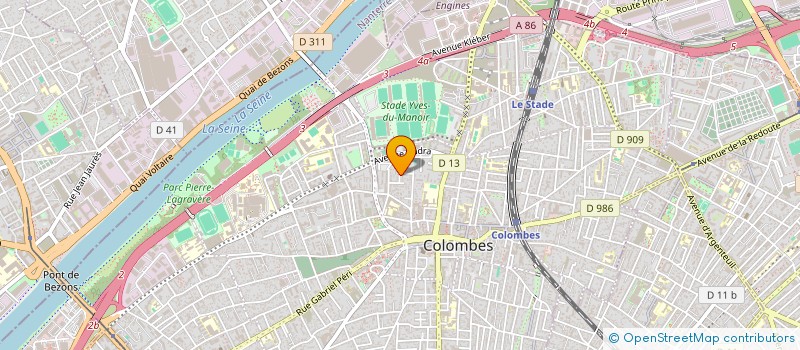 localisation de l'entreprise DUME à COLOMBES