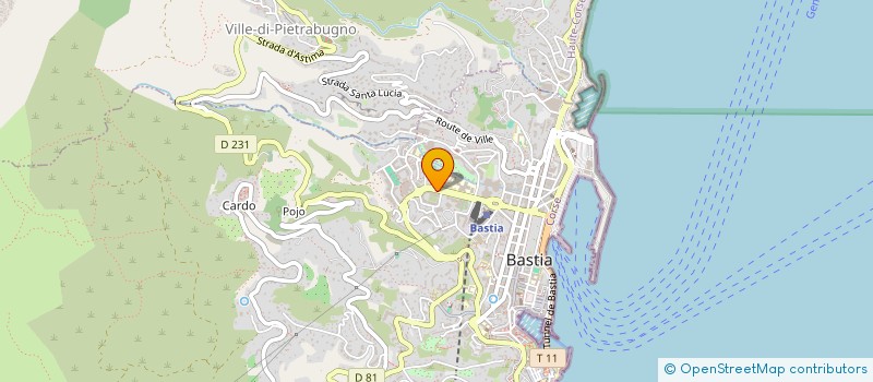 localisation de l'entreprise DUME BRASSERIE à BASTIA