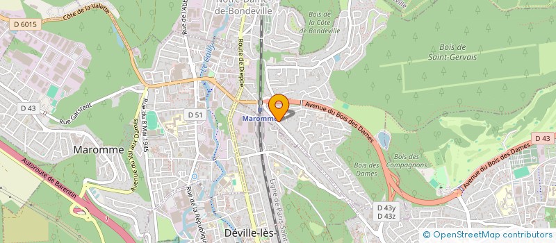 localisation de l'entreprise DUMENIL INVEST  NOTRE-DAME-DE-BONDEVILLE