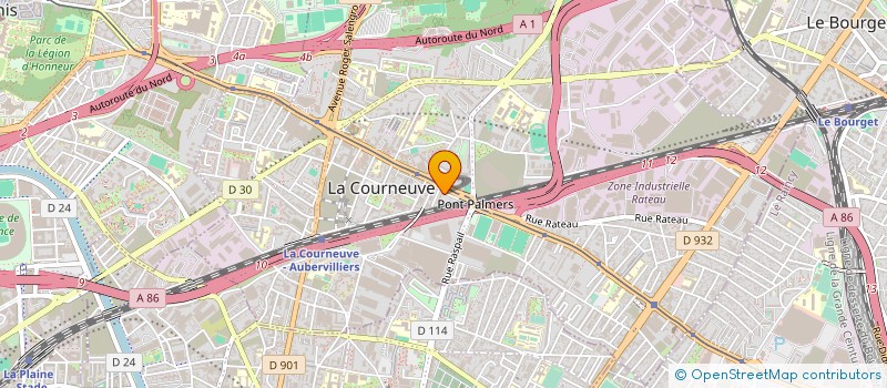 localisation de l'entreprise DUMERY 5 à LA COURNEUVE