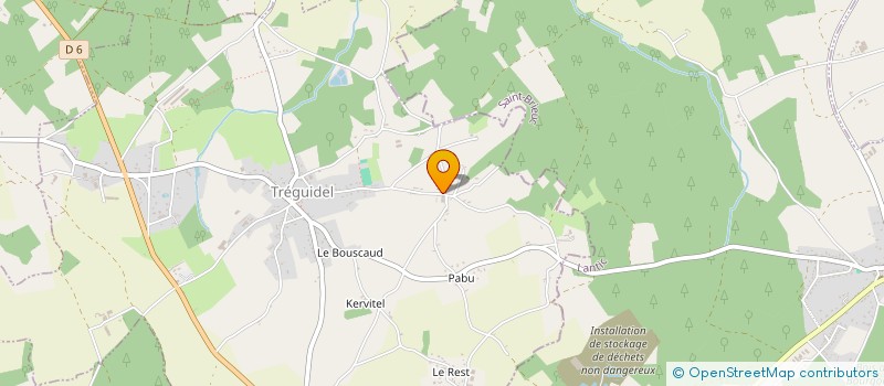 localisation de l'entreprise DUMERY GESTION  TREGUIDEL