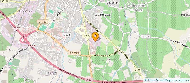 localisation de l'entreprise DUMES à LANGON