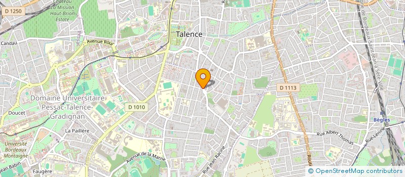 localisation de l'entreprise DUMFREEZE CONFORT à TALENCE