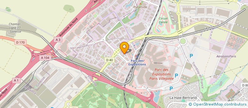 localisation de l'entreprise DUMIBAT à VILLEPINTE