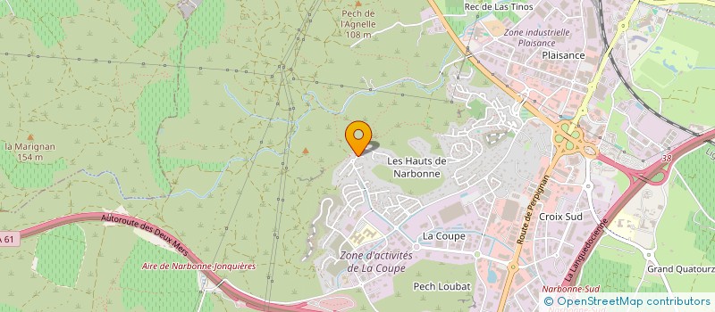 localisation de l'entreprise DUMILLAN à NARBONNE
