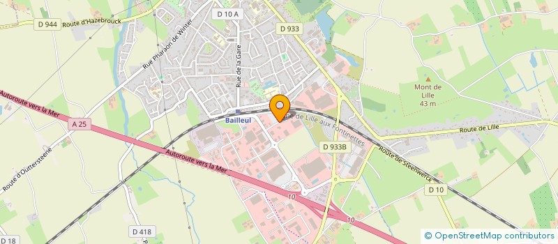 localisation de l'entreprise DUMON MARBRIER à BAILLEUL