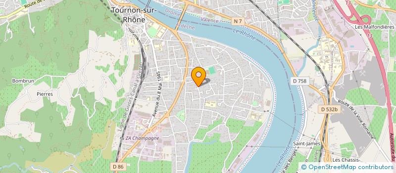 localisation de l'entreprise DUMONT à TOURNON-SUR-RHONE