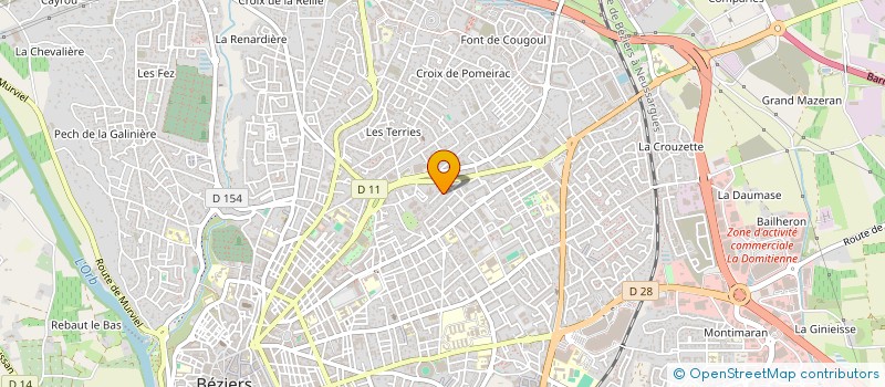 localisation de l'entreprise DUMONT & CO  BEZIERS