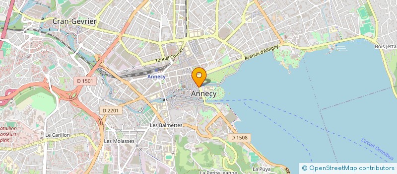 localisation de l'entreprise DUMONT COLLINET GEOMETRES EXPERTS à ANNECY