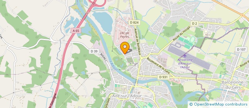 localisation de l'entreprise DUMONT DE L'ADOUR  AIRE-SUR-L'ADOUR