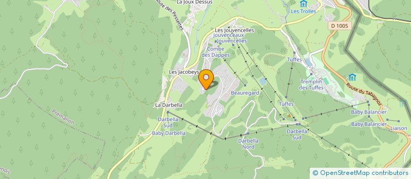 localisation de l'entreprise DUMONT-FILLON HABITATIONS  LES ROUSSES