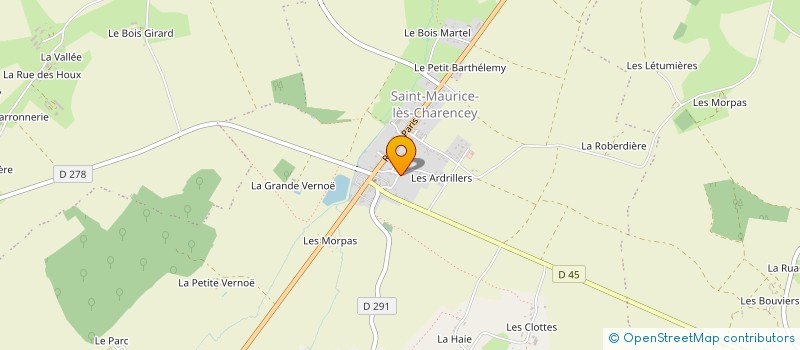 localisation de l'entreprise DUMONT GASTRONOMIE à CHARENCEY