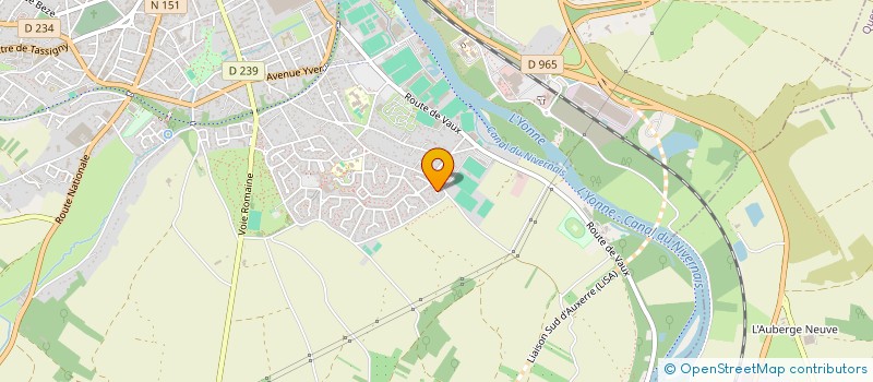 localisation de l'entreprise DUMONT PATRICK COMPTA & FORMATION à AUXERRE