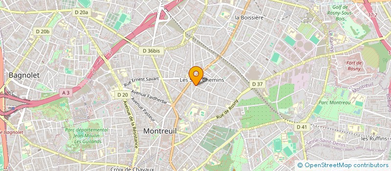 localisation de l'entreprise DUMONT SA à MONTREUIL