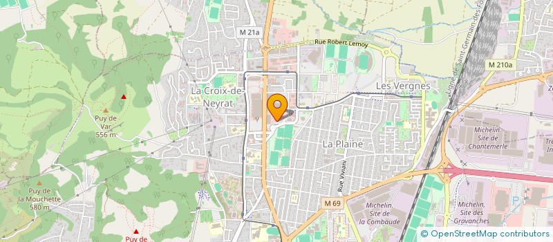 localisation de l'entreprise DUMONTEL  CLERMONT-FERRAND