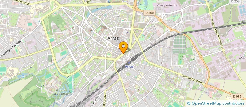 localisation de l'entreprise DUMOOVE DUGROOVE à ARRAS
