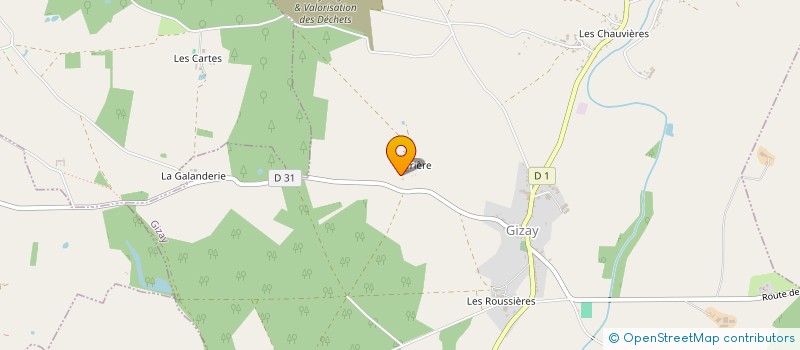 localisation de l'entreprise DUMORENO  GIZAY