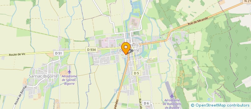 localisation de l'entreprise DUMORET PEINTURE  RABASTENS-DE-BIGORRE