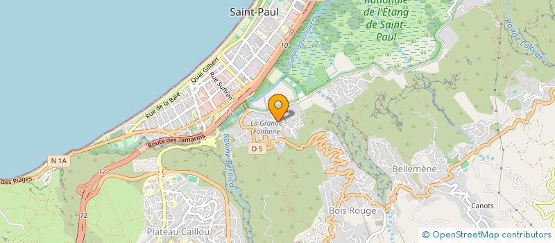 localisation de l'entreprise DUMORTIER CAROLINE - FERRAND CLEMENCE  SAINT-PAUL