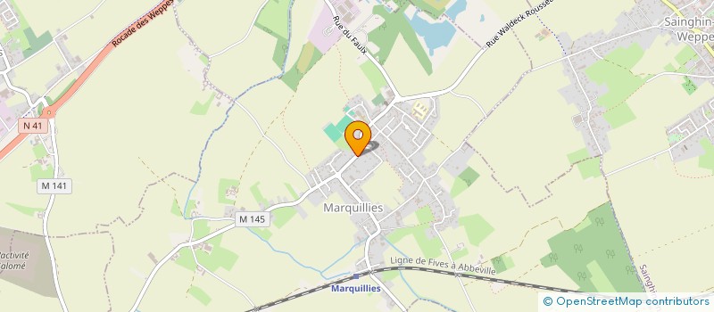 localisation de l'entreprise DUMORTIER COUVERTURE  MARQUILLIES