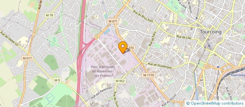 localisation de l'entreprise DUMORTIER FRERES à TOURCOING