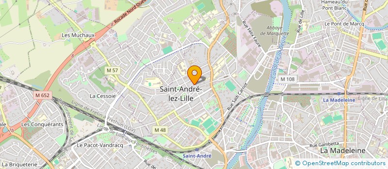localisation de l'entreprise DUMORTIER FRERES  SAINT-ANDRE-LEZ-LILLE