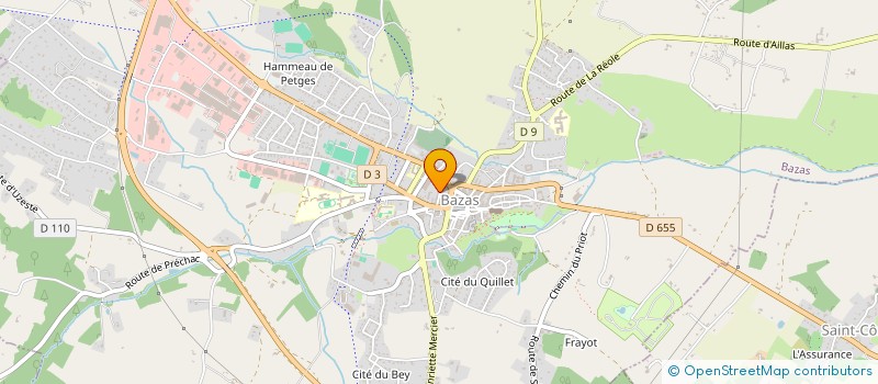 localisation de l'entreprise DUMOULIN ET BIASOLI  BAZAS