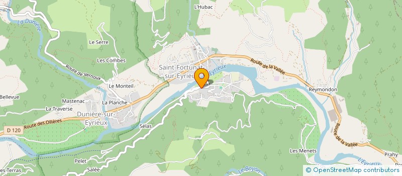 localisation de l'entreprise DUMOUSSEAU  SAINT-FORTUNAT-SUR-EYRIEUX