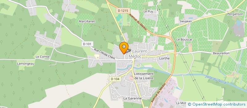 localisation de l'entreprise DUMOZA  SAINT-LAURENT-MEDOC