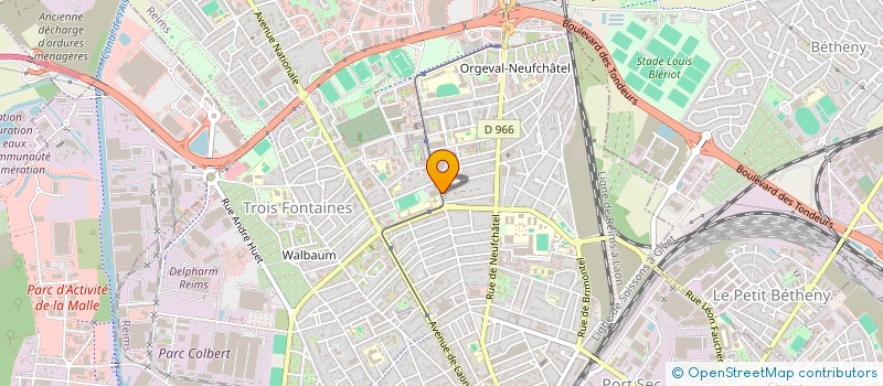 localisation de l'entreprise DUMPONT  REIMS