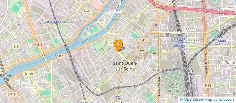 localisation de l'entreprise DUMUIS RENE ET GERARD à SAINT-OUEN-SUR-SEINE
