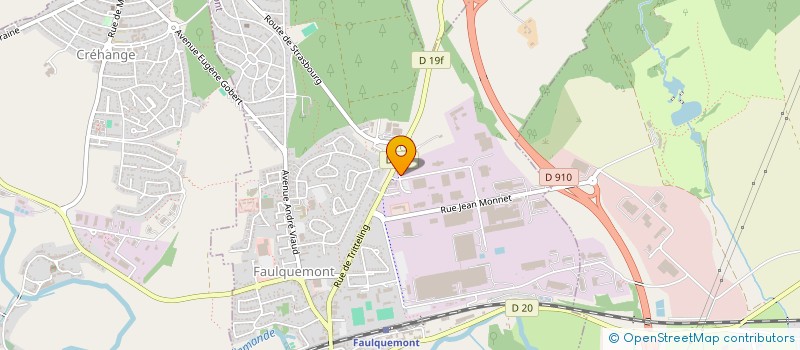 localisation de l'entreprise DUNA-CORRADINI à FAULQUEMONT